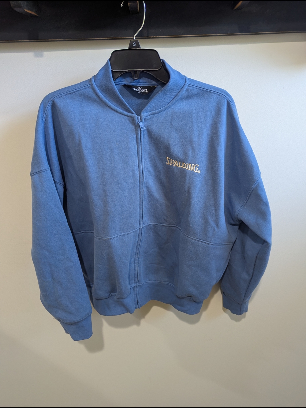 Spalding Men's Light Blue Zip-Up Sweater Jacket